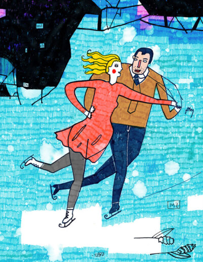 Purpur, Illustration von Michael Zander repräsentiert von Jutta Fricke Agentur für Illustration, Technik: Tusche, Gouache, Filzstift, Buntstift, Bleistift, Kugelschreiber