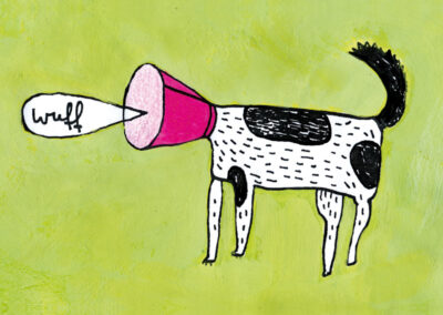 Hasso, Illustration von Michael Zander repräsentiert von Jutta Fricke Agentur für Illustration, Technik: Tusche, Gouache, Filzstift, Buntstift, Bleistift, Kugelschreiber