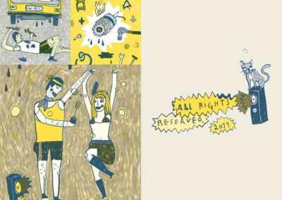 Michael Zander, Illustrator in Berlin, Repräsentiert von Jutta Fricke Agentur für Illustration, Mikrokosmos #32, Poste Aèrienne